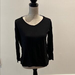 Club Monaco Black Long Sleeve Top